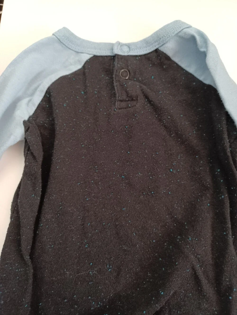 3-6 Months Baby Boy Long Sleeve Onesie Joe Fresh Black Blue Bodysuit Clothes